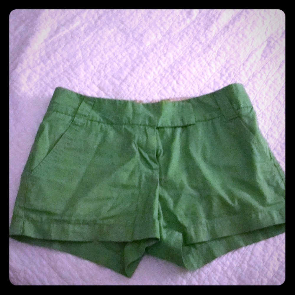 J crew green chino shorts